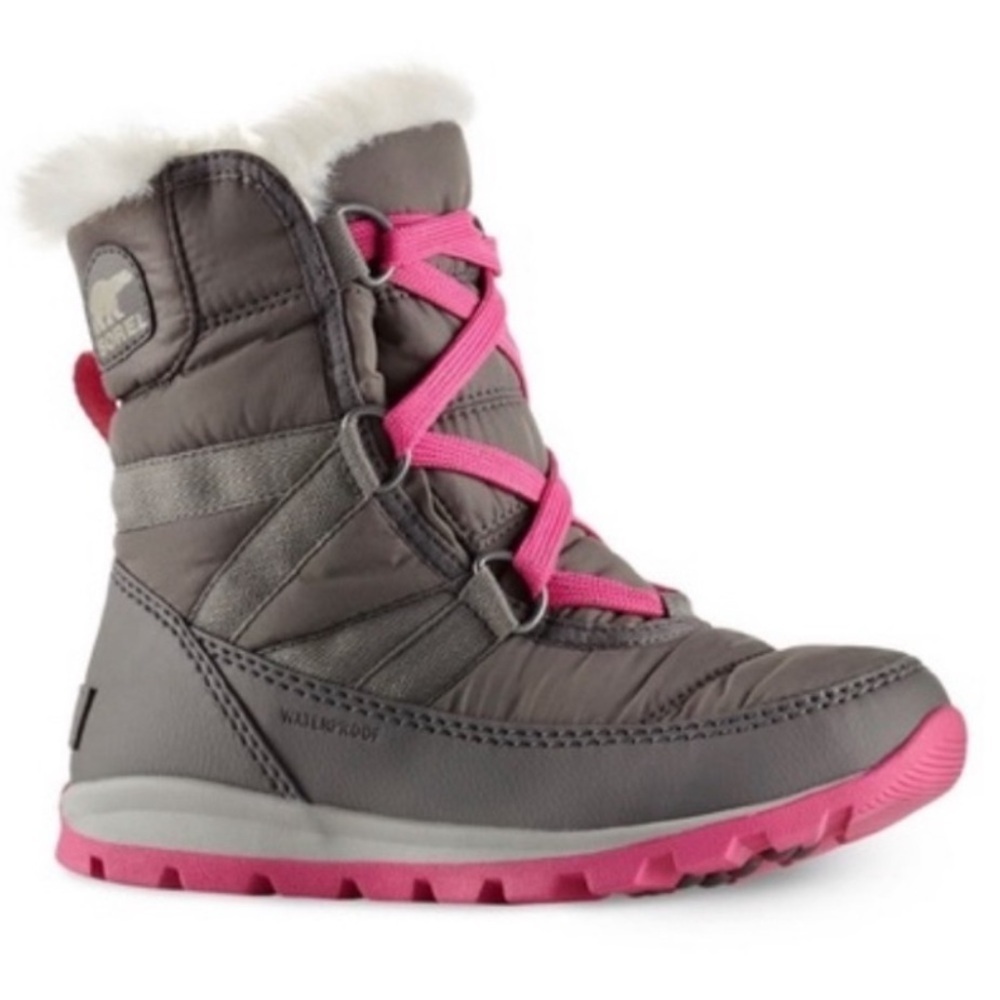 Sorel Whitney Short Lace Up Snow Boot Gray Pink Women's 6
Winter Snow Boots